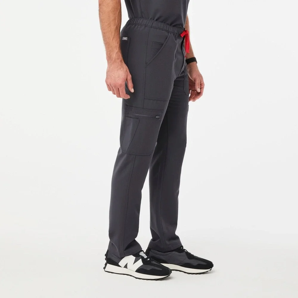 Figs Men's Scrub Pants NEW Cairo Zip Fly Gray Medium